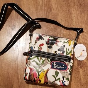 NWT Sakroots Cross-Body Purse Bird Print